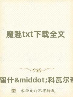 魔魅txt下載全文